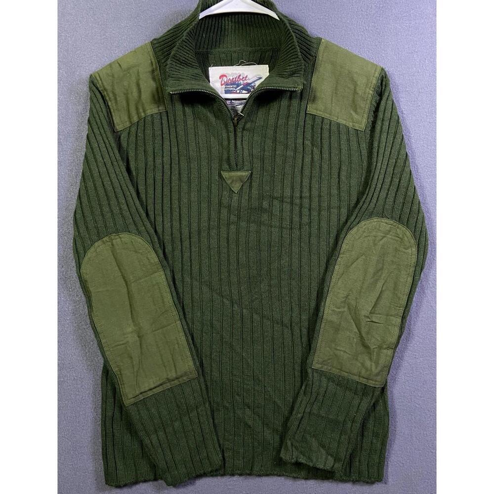 Men’s Acrylic Military Decibel Sweater Woolly Pully Outdoors Costume Cosplay M